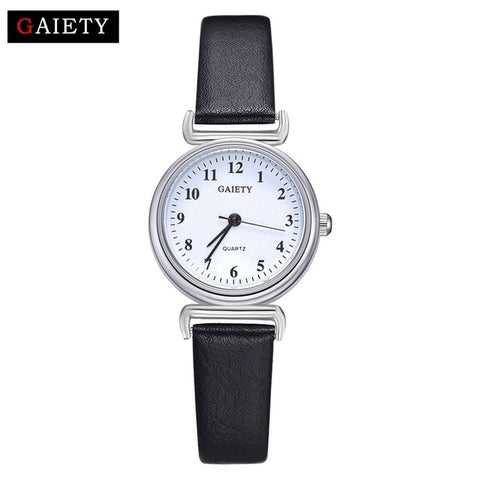 Exquisite Small Women Dress Watches Retro Leather Female Clock Top Brand Women's Fashion Mini Design Bracelet Wristwatches Clock