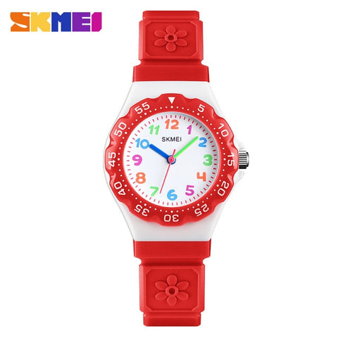 SKMEI NEW Kids Watches Outdoor Sports Wristwtatch Boys Girls Waterproof PU Wristband Quartz Children Watches 1483 reloj