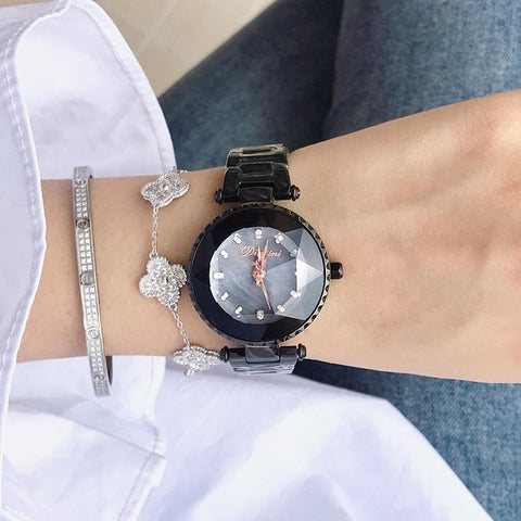 2019 Women's Watches Luxury Brand Lady Woman Quartz Starry sty Wrist Watch Women Female Steel Ladies Wristwatch Relogio Feminino