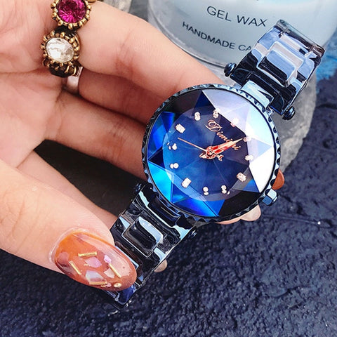 2019 Women's Watches Luxury Brand Lady Woman Quartz Starry sty Wrist Watch Women Female Steel Ladies Wristwatch Relogio Feminino