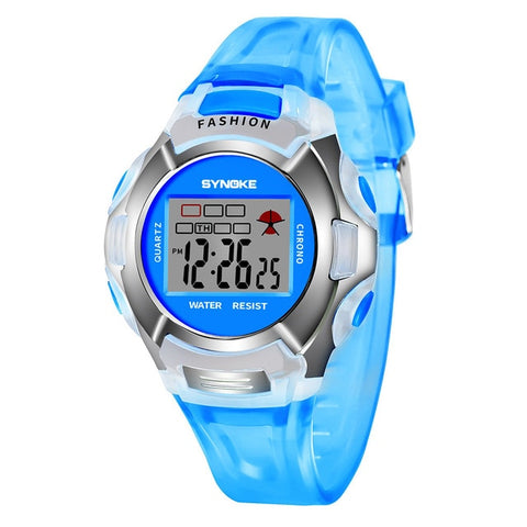 2019 SYNOKE Brand Children Boys Student Waterproof Sports Watch LED Digital Date Wristwatch Multifunction Fashion Clocks New B30