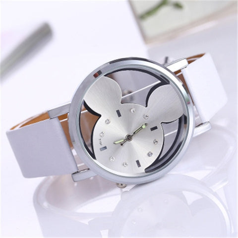 2019 Mickey Mouse watch double-sided hollowed Mickey watch Mickey Mouse children's Watch montre homme horloges vrouwen