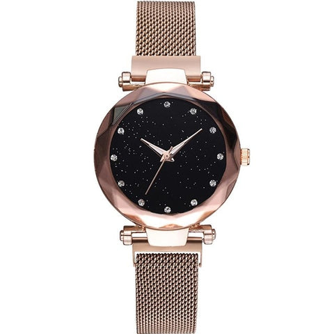 Hot Sale Starry Sky Watch Women's Luxury Magical Adjustable Band Stainless Steel Quartz Wristwatch Male Diamond Watches 2018 New