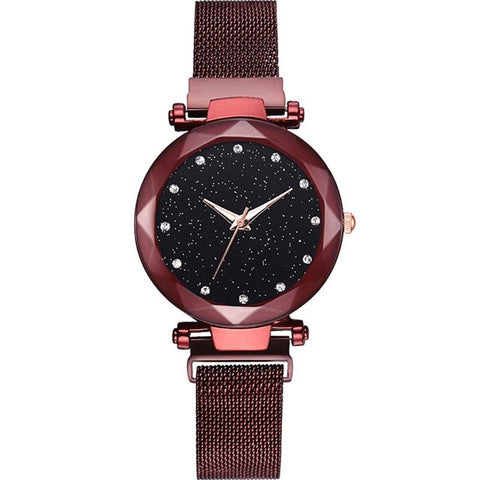 Hot Sale Starry Sky Watch Women's Luxury Magical Adjustable Band Stainless Steel Quartz Wristwatch Male Diamond Watches 2018 New