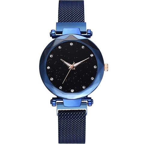 Hot Sale Starry Sky Watch Women's Luxury Magical Adjustable Band Stainless Steel Quartz Wristwatch Male Diamond Watches 2018 New