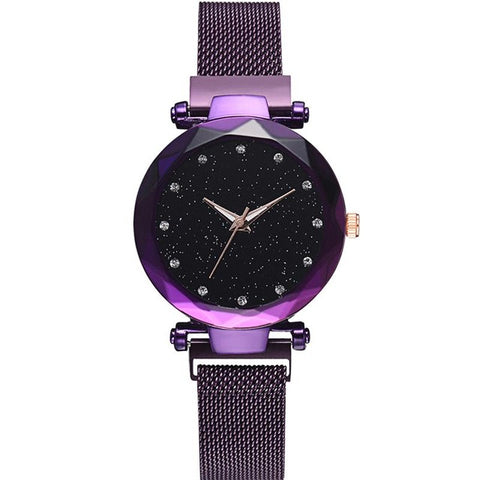 Hot Sale Starry Sky Watch Women's Luxury Magical Adjustable Band Stainless Steel Quartz Wristwatch Male Diamond Watches 2018 New