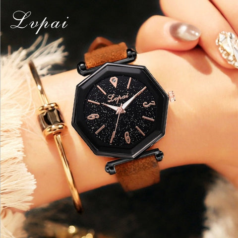 Lvpai Women's Luxury Bracelet Watches Fashion Women's Dress Fashion Womens Watches Geneva Silica Analog Band Quartz Watch