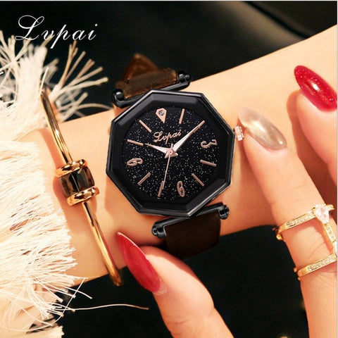 Lvpai Women's Luxury Bracelet Watches Fashion Women's Dress Fashion Womens Watches Geneva Silica Analog Band Quartz Watch