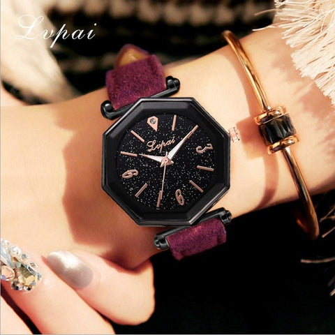 Lvpai Women's Luxury Bracelet Watches Fashion Women's Dress Fashion Womens Watches Geneva Silica Analog Band Quartz Watch