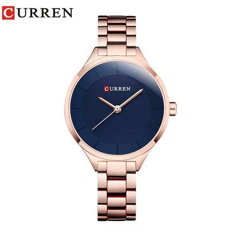 CURREN Rose Gold Watch Women Watches Stainless Steel Ladies Women's Watch Women 2018 Luxury Gold Color Fashion Relogio Feminino