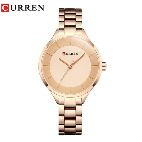 CURREN Rose Gold Watch Women Watches Stainless Steel Ladies Women's Watch Women 2018 Luxury Gold Color Fashion Relogio Feminino