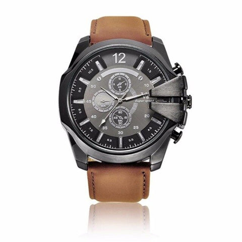 Top Brand Sport Watches Military Leather Wrist Watch Fashion Luxury Men's Watch Clock Men saat relogio masculino reloj hombre 11