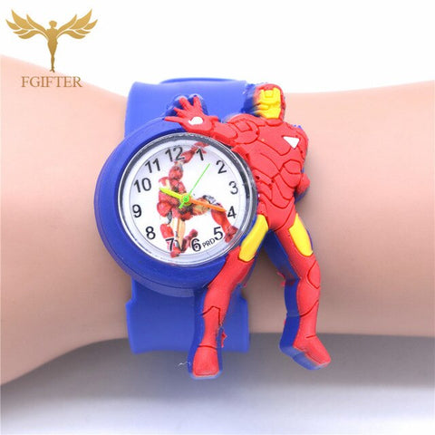 Children's Watches 3D Cartoon Super Hero Wrist Watches kid Baby Watch Clock Quartz Watches for Girls Boys Gifts Relogio Montre