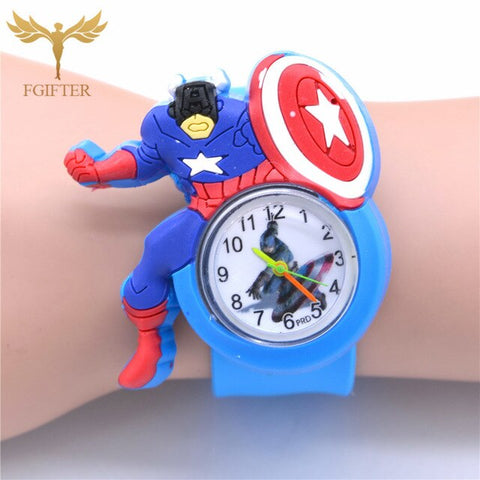 Children's Watches 3D Cartoon Super Hero Wrist Watches kid Baby Watch Clock Quartz Watches for Girls Boys Gifts Relogio Montre