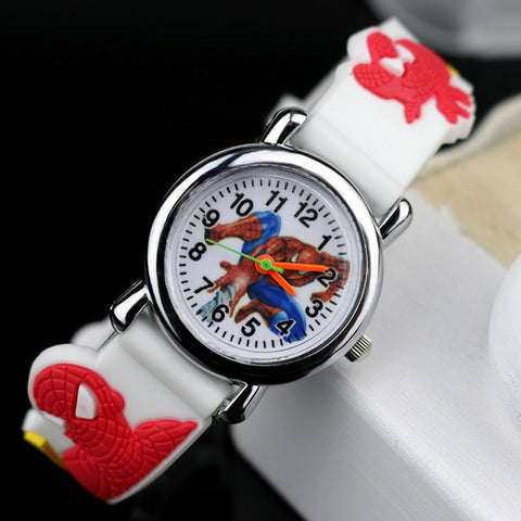 2019 Spiderman Children Watches Cartoon Electronic Colorful Light Source Child Watch Boys Birthday Party Kids Gift Clock Wrist