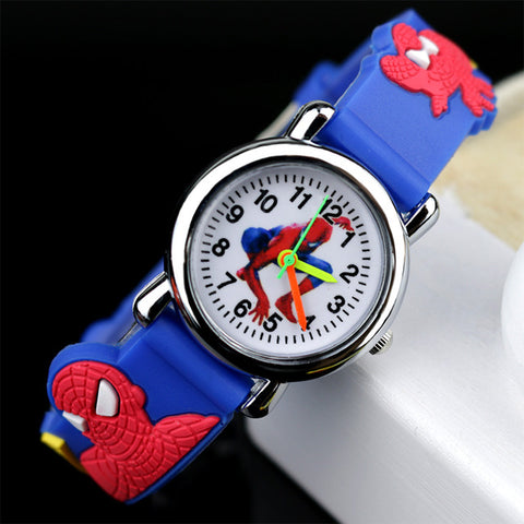 2019 Spiderman Children Watches Cartoon Electronic Colorful Light Source Child Watch Boys Birthday Party Kids Gift Clock Wrist