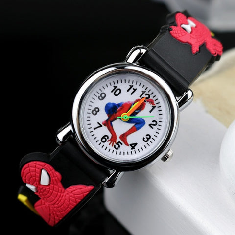 2019 Spiderman Children Watches Cartoon Electronic Colorful Light Source Child Watch Boys Birthday Party Kids Gift Clock Wrist