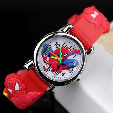 2019 Spiderman Children Watches Cartoon Electronic Colorful Light Source Child Watch Boys Birthday Party Kids Gift Clock Wrist