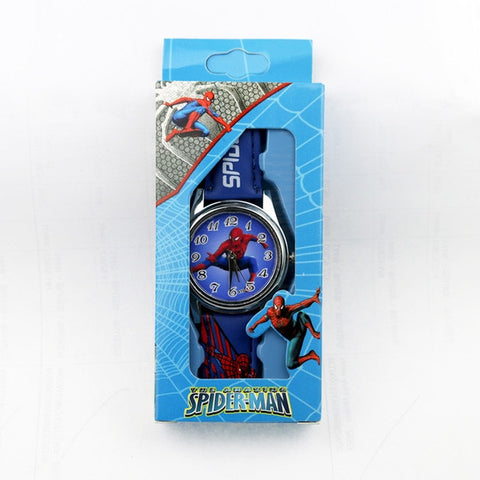 Children's Cartoon Batman Kids Watch Spiderman Ben 10 Supreman Child Watch Boys Leather Strap Quartz Watch Reloj Nino Boy Gift