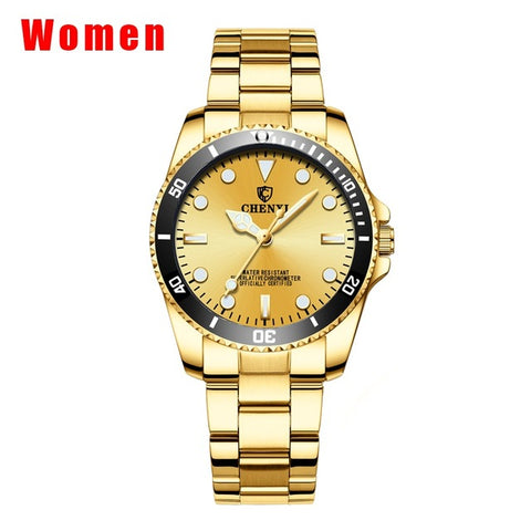 CHENXI Fashion Casual Watch Women Golden Luxury Quartz Watches Women's Date Clock montre femme Brand Wristwatches 2018 New xfcs