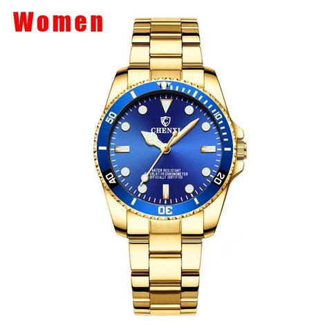 CHENXI Fashion Casual Watch Women Golden Luxury Quartz Watches Women's Date Clock montre femme Brand Wristwatches 2018 New xfcs