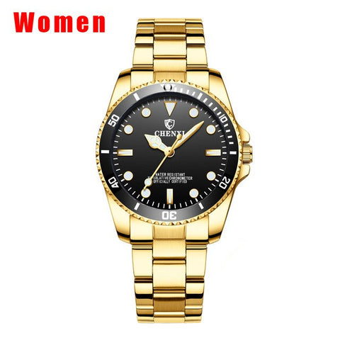 CHENXI Fashion Casual Watch Women Golden Luxury Quartz Watches Women's Date Clock montre femme Brand Wristwatches 2018 New xfcs