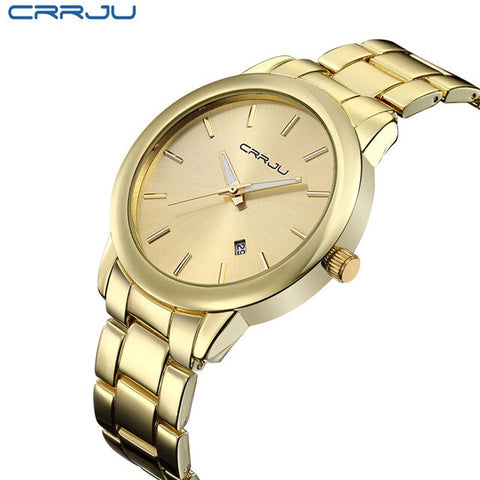 Montre Homme Relogio Women Gold Mens Watches Top Brand Luxury Clock Men Golden Watches Quartz-Watch Men Male Wrist Watch