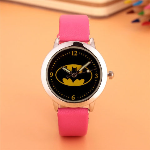 Batman Children Watches Kids Quartz Wristwatches Waterproof Jelly Kids Clock boys girls Students watch Relogio kol saati