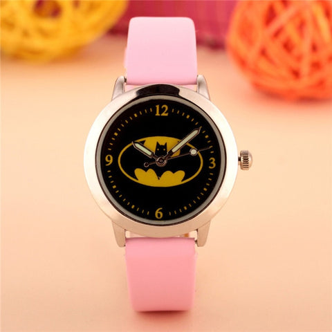 Batman Children Watches Kids Quartz Wristwatches Waterproof Jelly Kids Clock boys girls Students watch Relogio kol saati