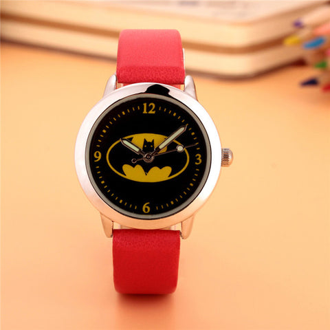 Batman Children Watches Kids Quartz Wristwatches Waterproof Jelly Kids Clock boys girls Students watch Relogio kol saati