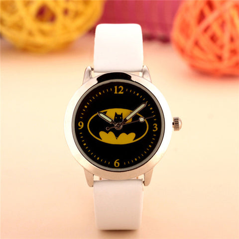 Batman Children Watches Kids Quartz Wristwatches Waterproof Jelly Kids Clock boys girls Students watch Relogio kol saati