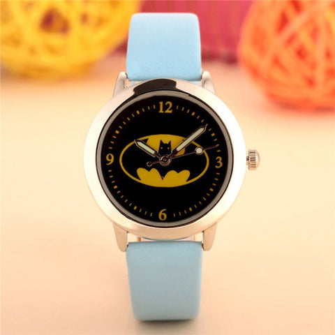 Batman Children Watches Kids Quartz Wristwatches Waterproof Jelly Kids Clock boys girls Students watch Relogio kol saati