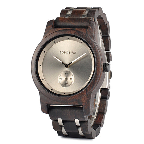 BOBO BIRD Couple Watch Lover's Men Watches Women Wooden Quartz Ladies Clock Gift Cuostom logo saat erkek masculino watch