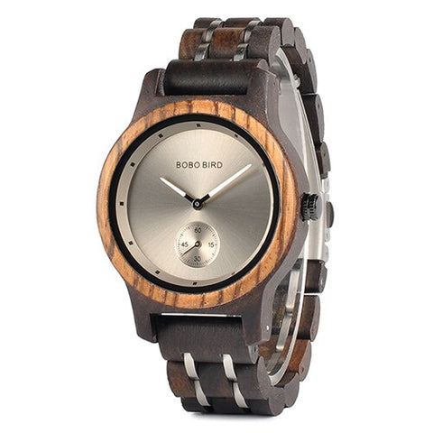 BOBO BIRD Couple Watch Lover's Men Watches Women Wooden Quartz Ladies Clock Gift Cuostom logo saat erkek masculino watch