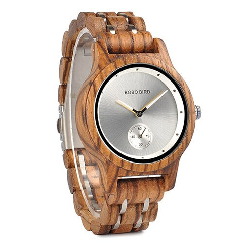 BOBO BIRD Couple Watch Lover's Men Watches Women Wooden Quartz Ladies Clock Gift Cuostom logo saat erkek masculino watch