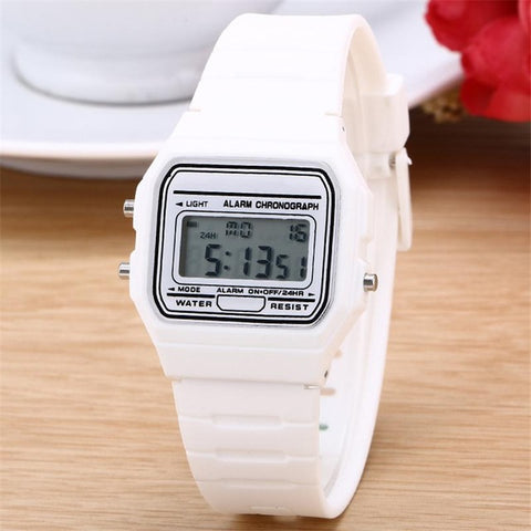 2019 New Fashion gold silver Silicone  Couple Watch digital watch square military men/ women dress sports watches whatch