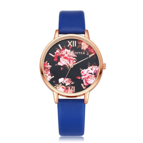 Mdnen Fashion women watch alloy case and watchbrand flower dial quartz watch for laddies and women's wristwatch